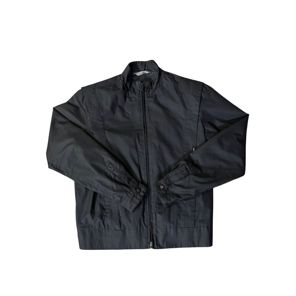Vintage Member’s Only Jacket Juniors 7/8 Black Zip Padded Hong Kong 80s Used - Picture 3 of 16